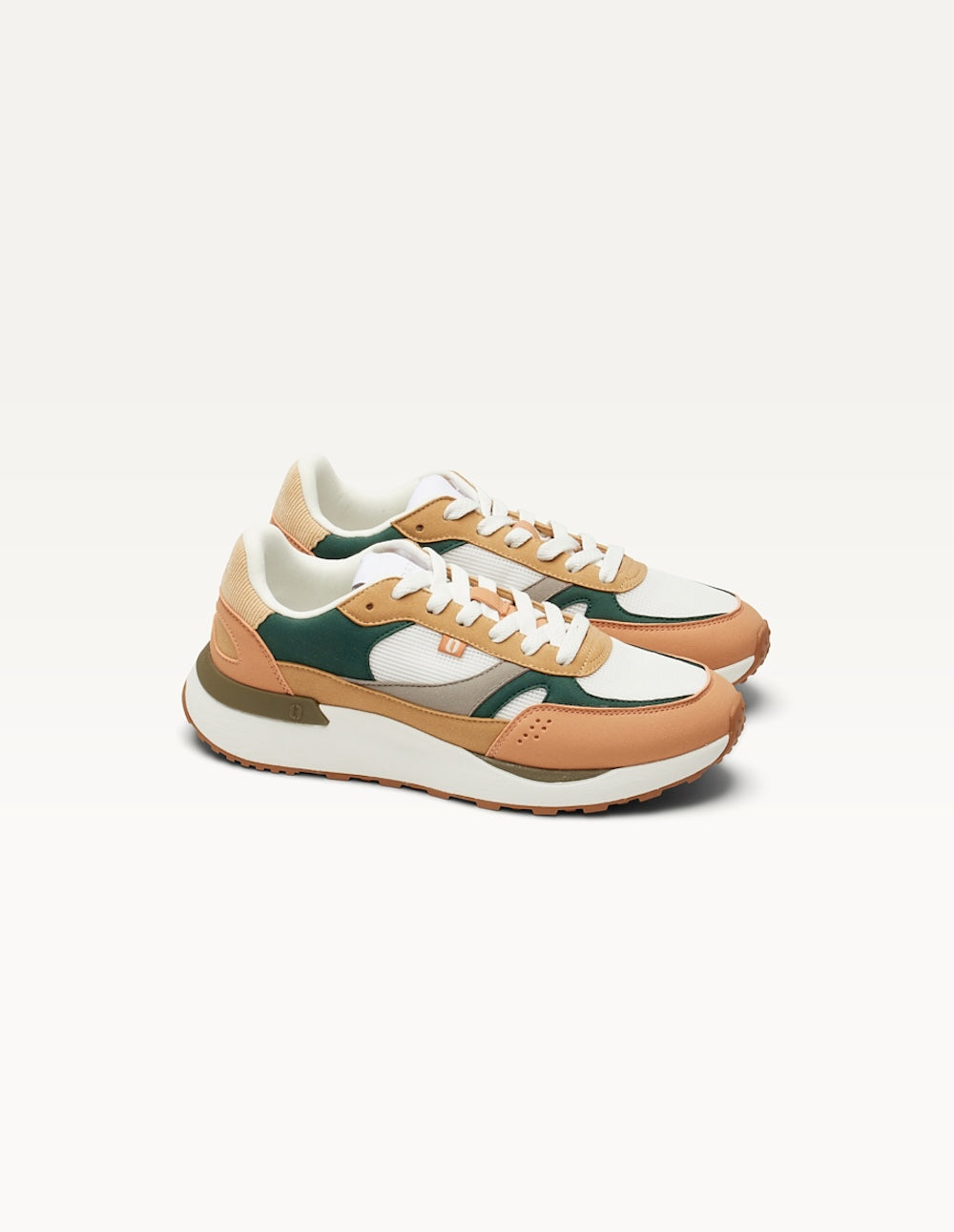 Anaelle Running Trainers - Peach White Teal