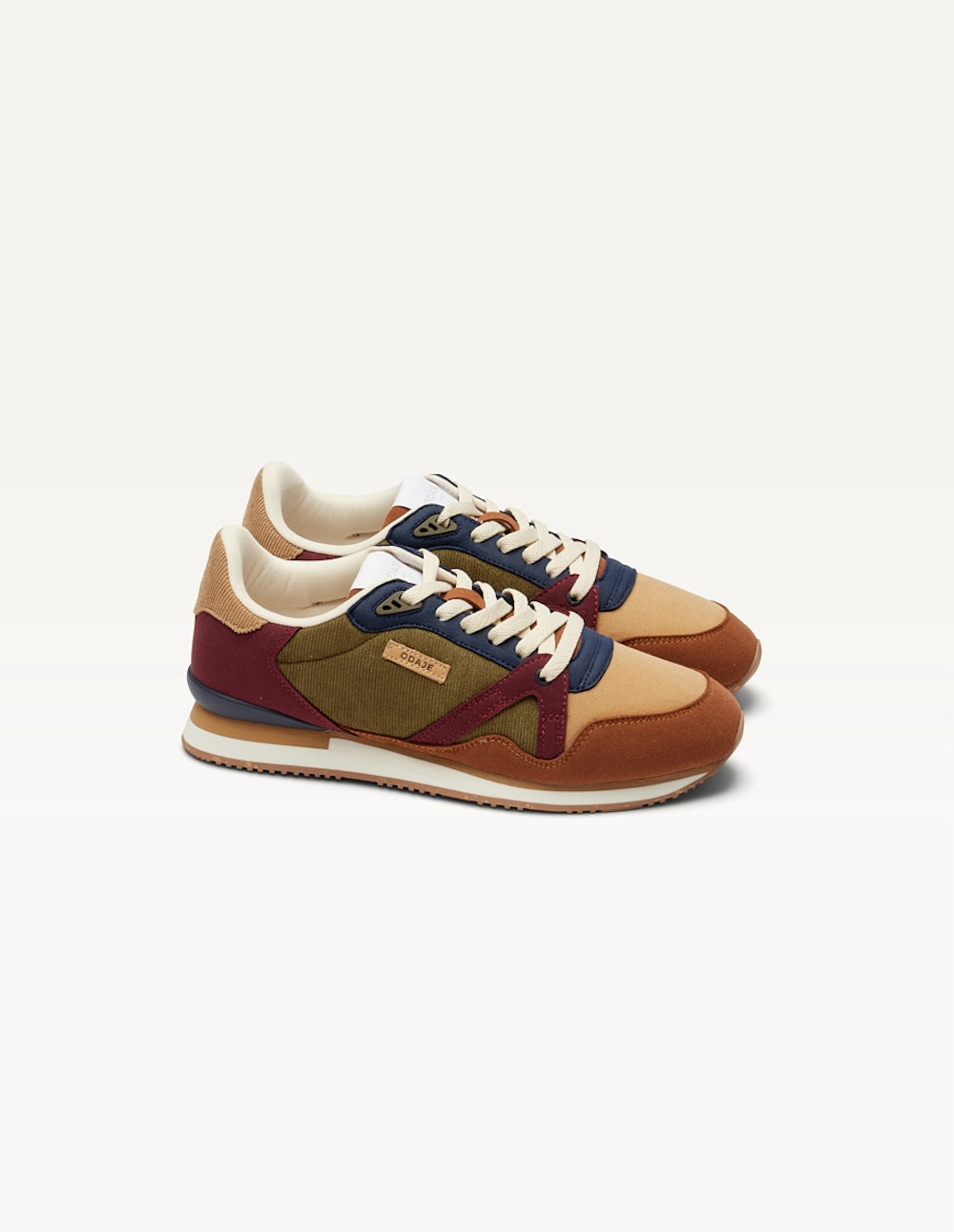 Low-top trainers André - Purple beige hazelnut