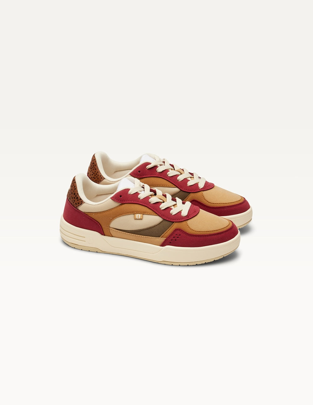 Low-top trainers Axelle - Burgundy amber beige