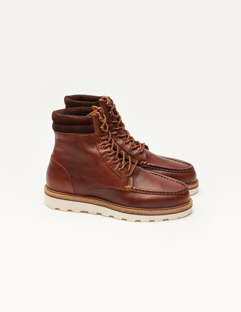 Ankle boots Bastien - Terracotta pull-up leather