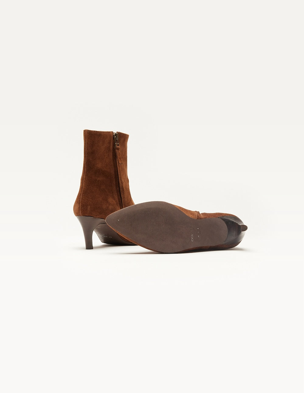 Heeled ankle boots Dolores - Brown suede