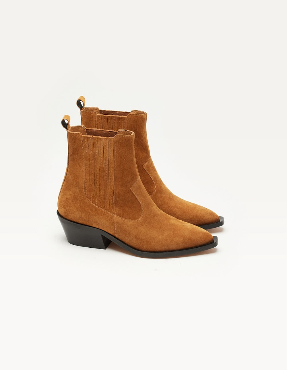 Bottines à talons Georgia - Suède ambre