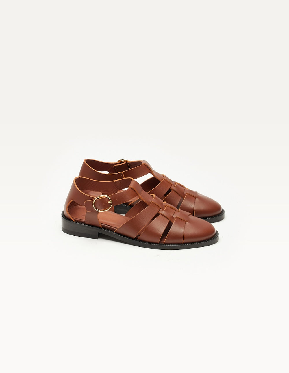 Sandals Inès - Brown leather