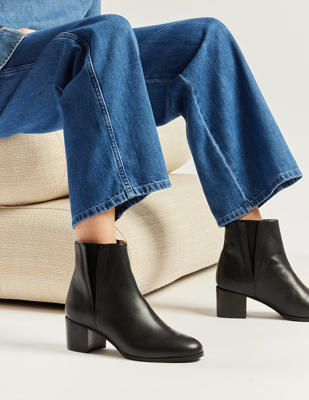 Bottines à talons Jeanne M - Cuir noir