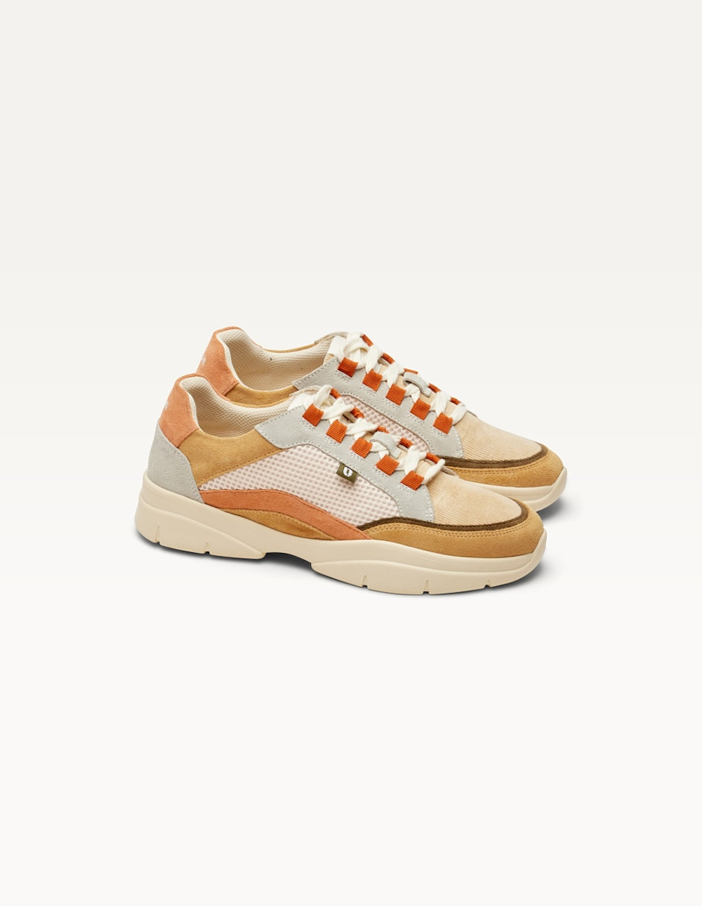 Low-top trainers Laura - Cream beige light grey