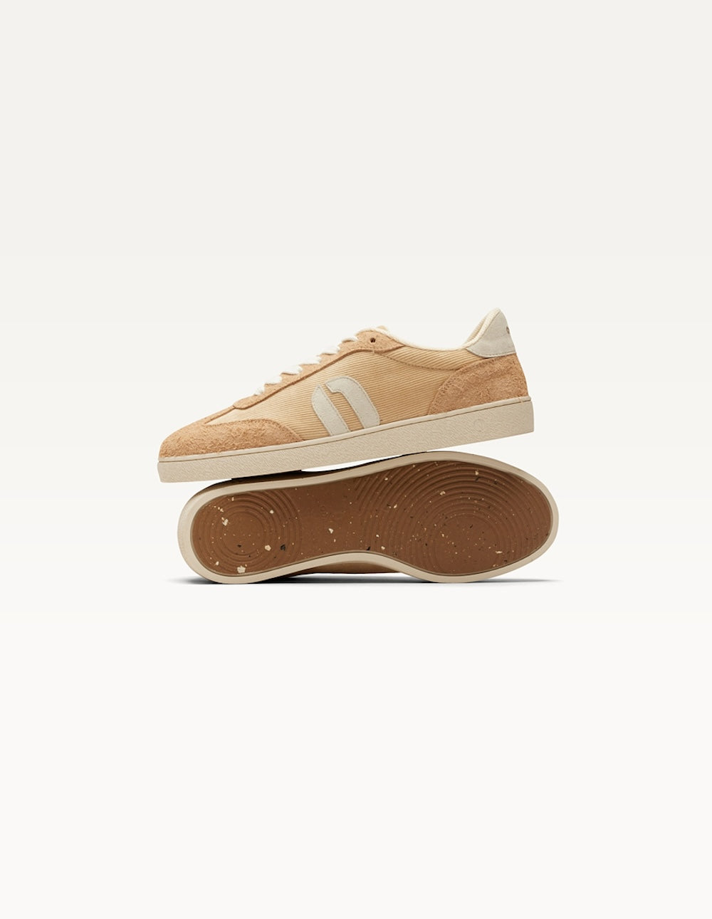 Low-top trainers Lucia - Nude cream light grey