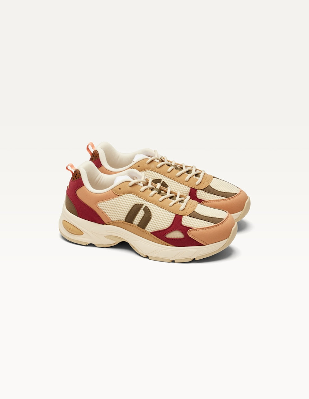Low-top trainers Maé - Peach khaki beige
