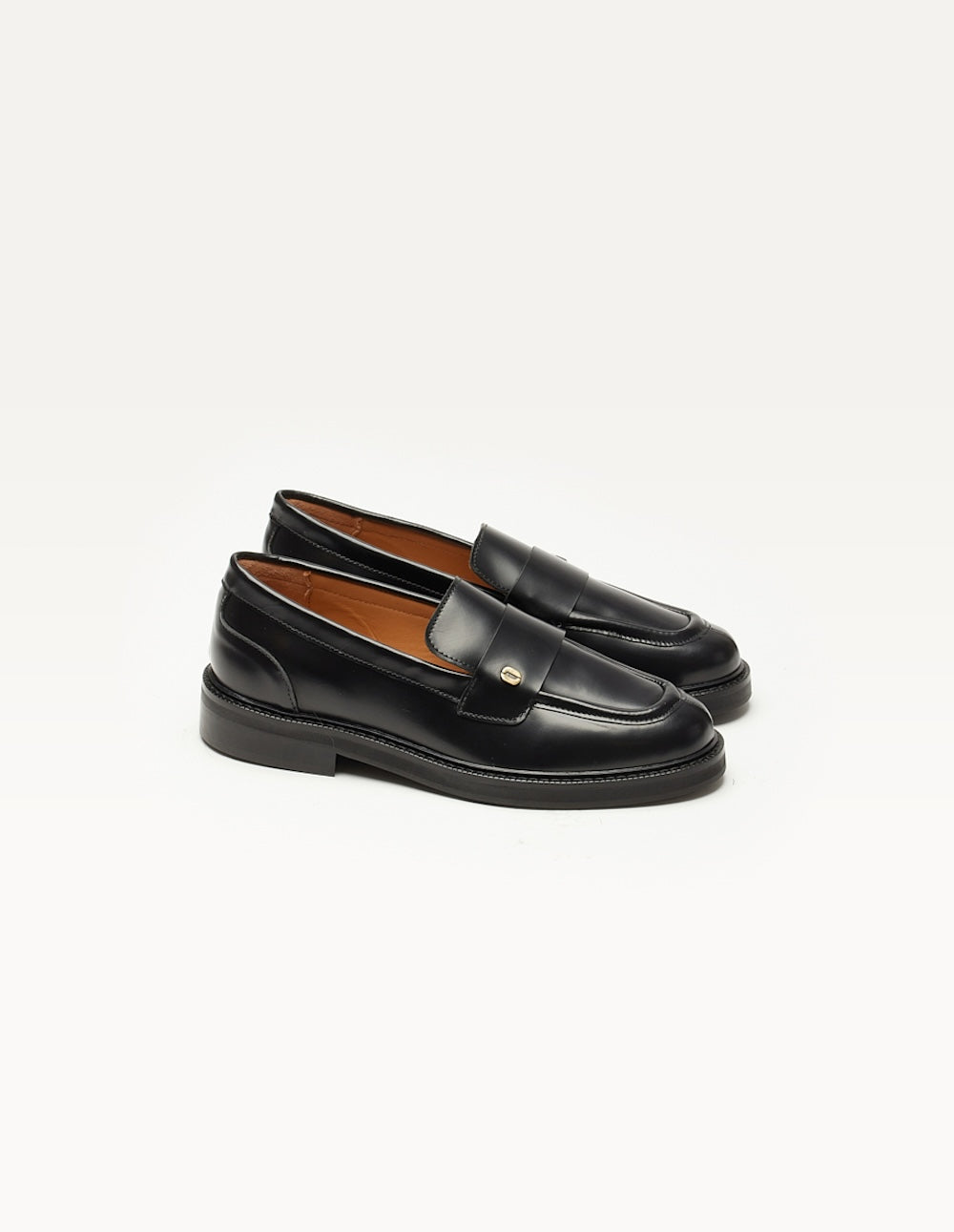 Mocassins Marjorie Cuir box noir