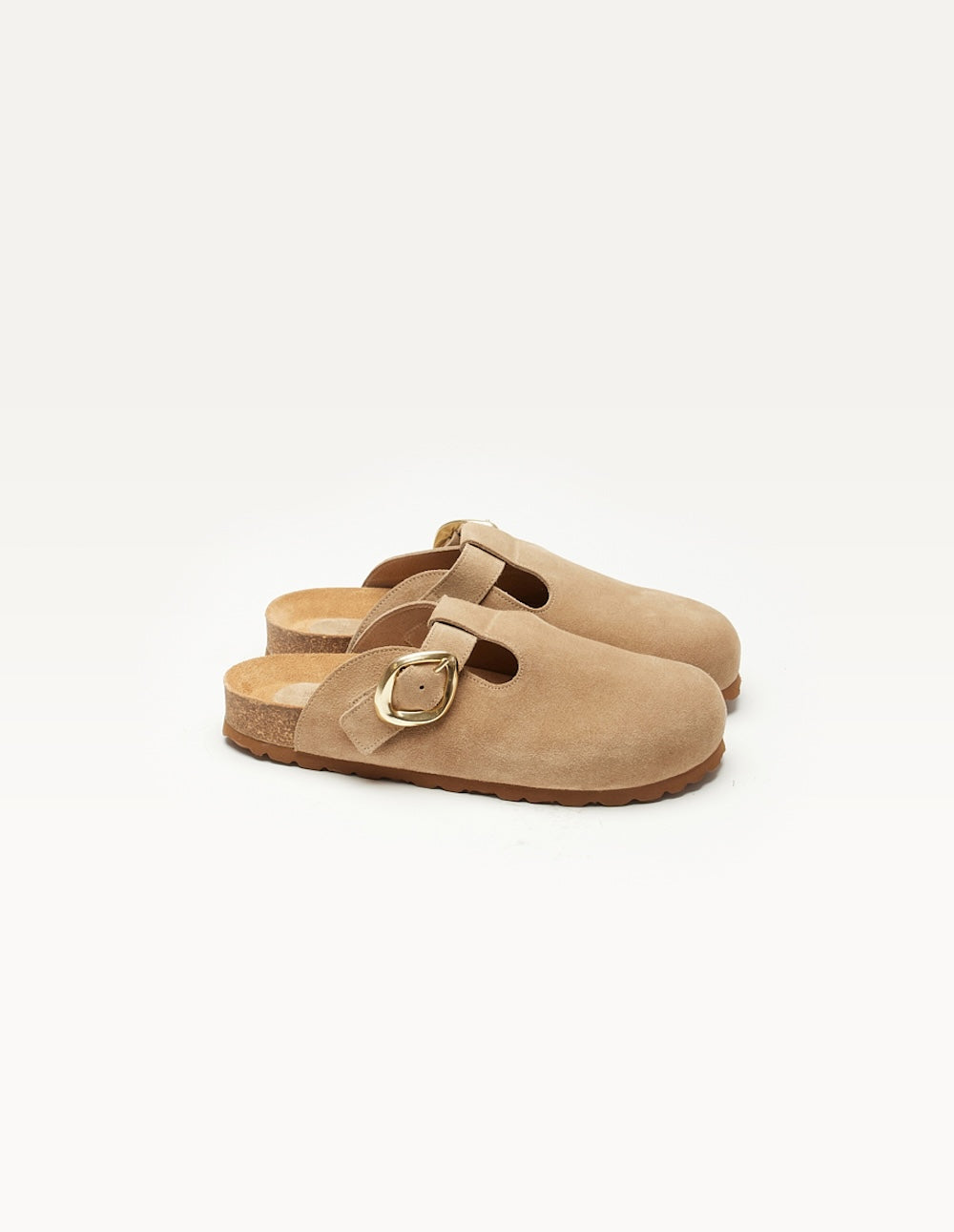 Matilda Mules - Taupe suede