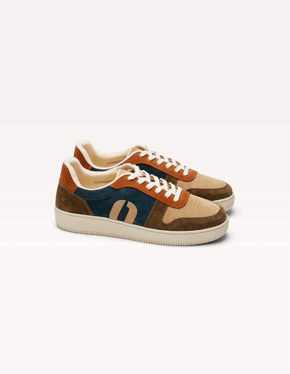 Low-top trainers Matthieu - Khaki beige cognac
