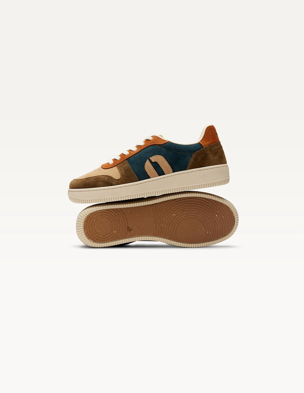 Low-top trainers Matthieu - Khaki beige cognac