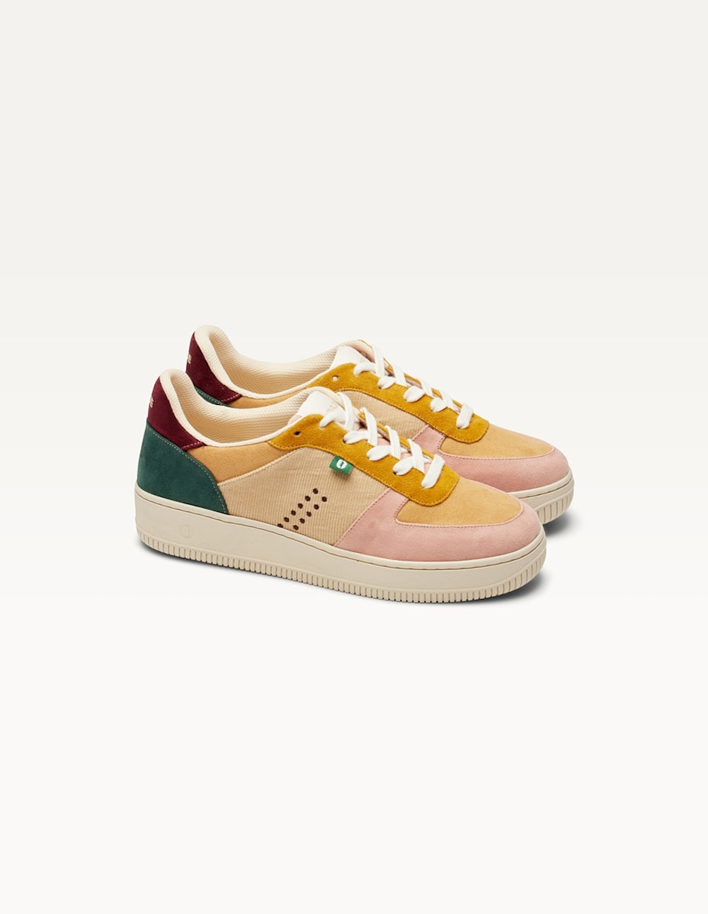 Low-top trainers Maxence F - Light pink beige mustard
