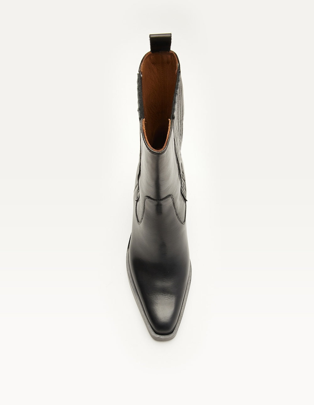 Heeled ankle boots Paola - Black leather