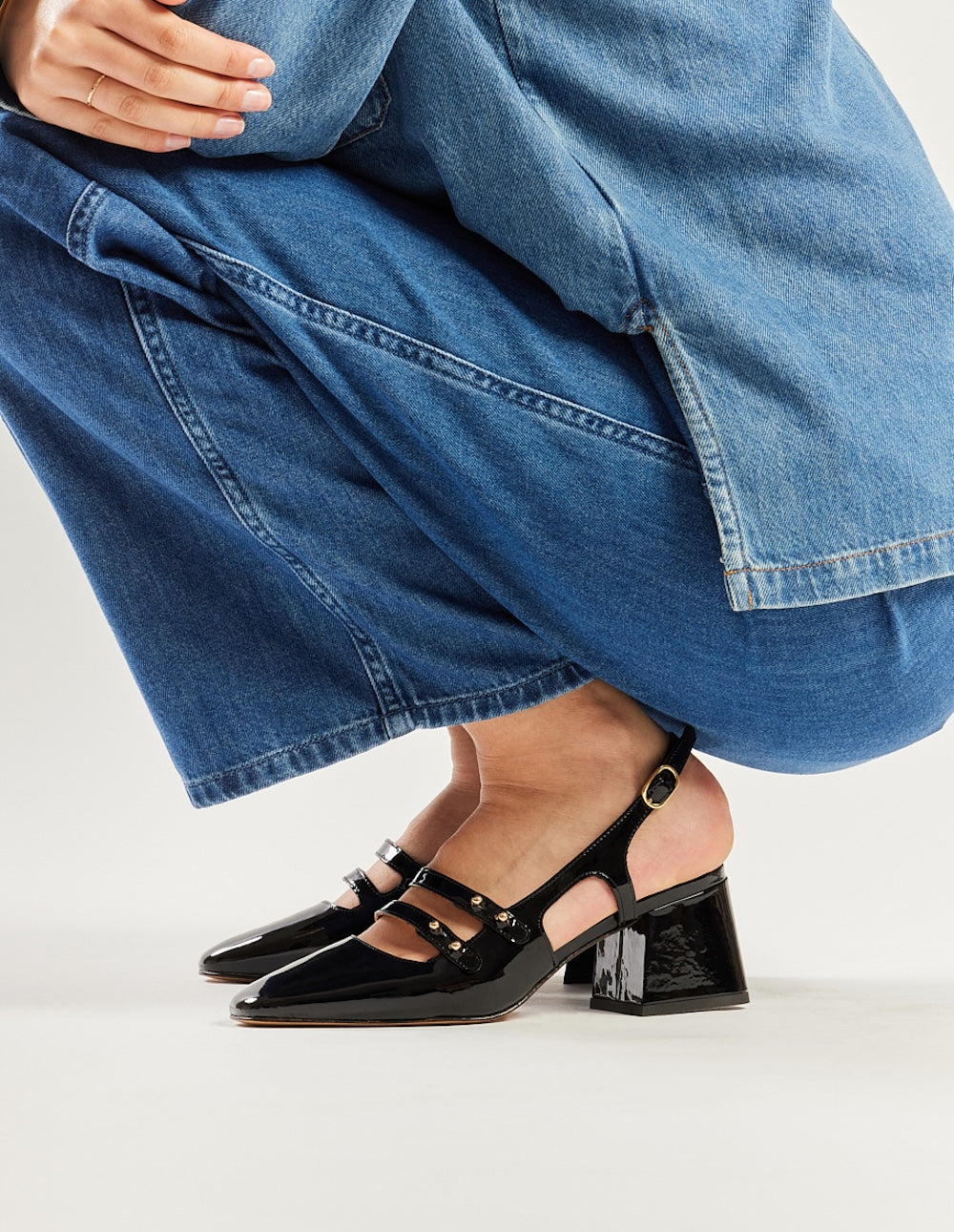 Soline pumps - Black patent leather