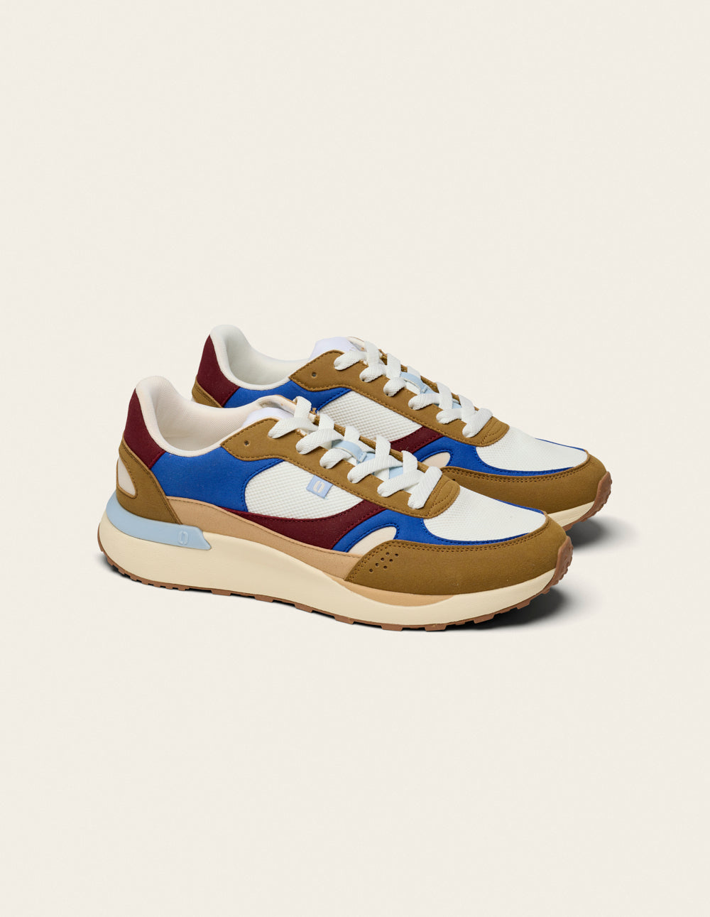 Anael low-top trainers - Brown, blue, burgundy