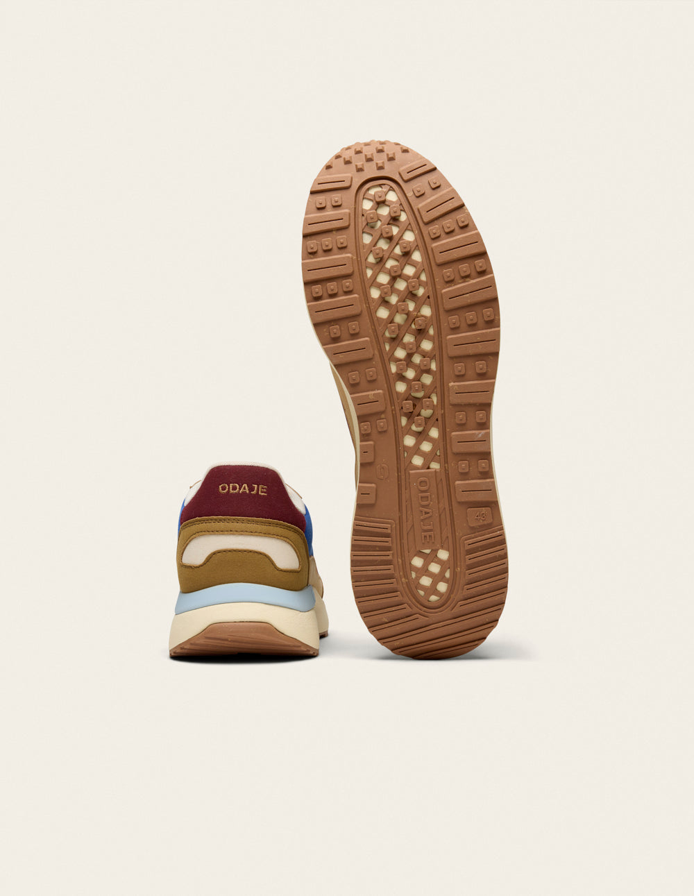 Anael low-top trainers - Brown, blue, burgundy