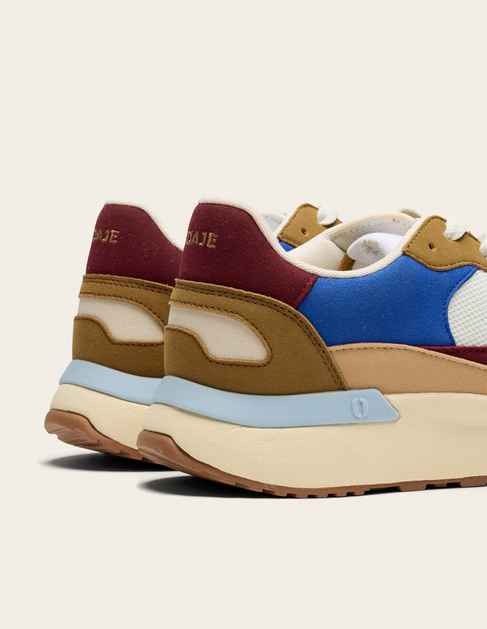 Anael low-top trainers - Brown, blue, burgundy