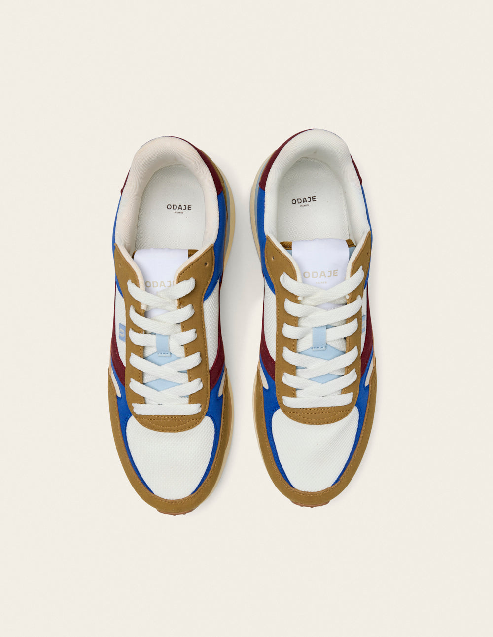 Anael low-top trainers - Brown, blue, burgundy