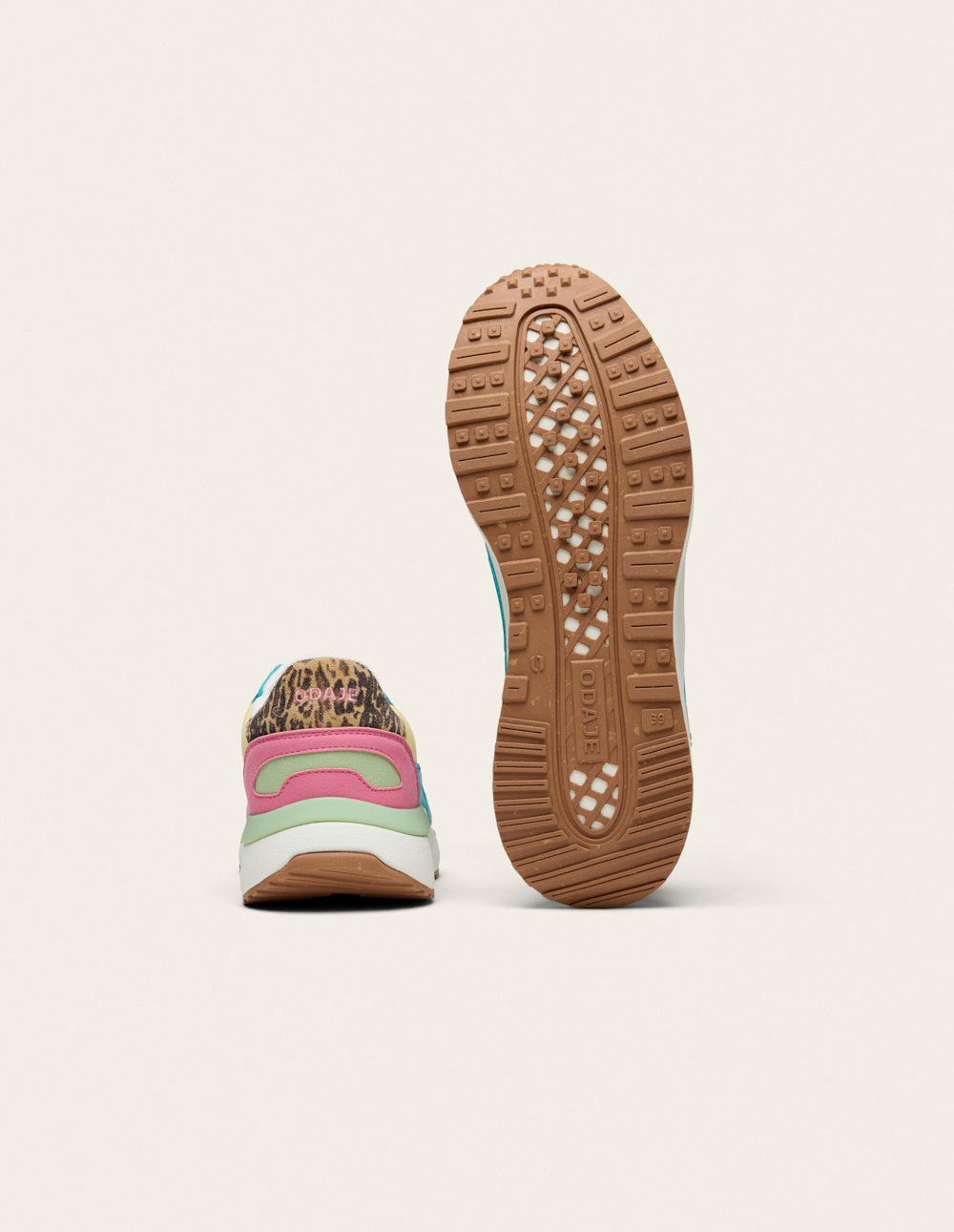 Baskets basses Anaelle - Rose citron pistache