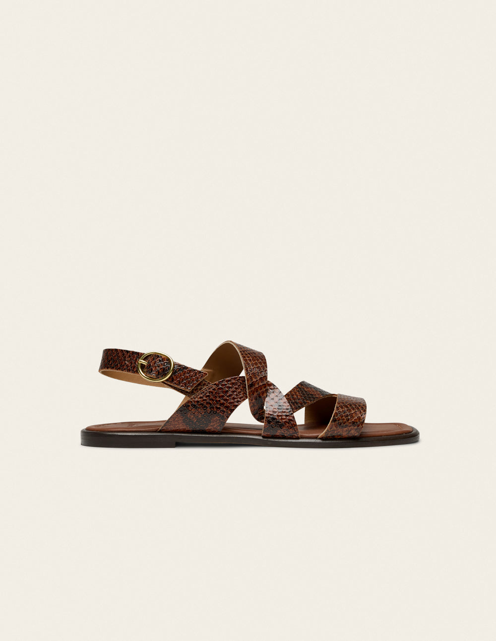 Odaje's Lali ballet flat shown in ecru perforated leather, as pictured by the brand. — view 2
