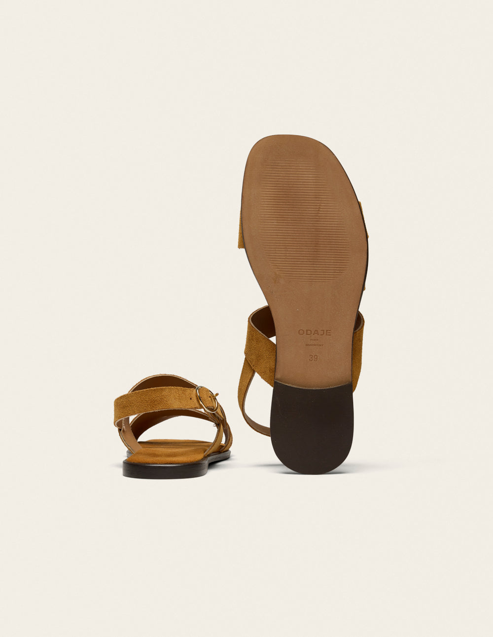 Aroa Sandals - Amber Suede