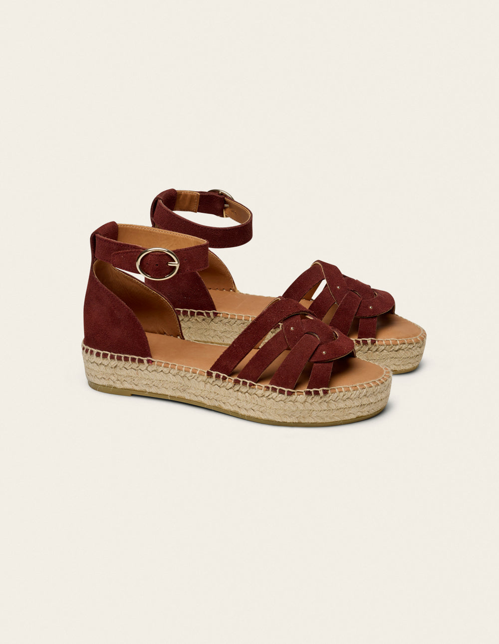 Azel Espadrilles - Purple Suede