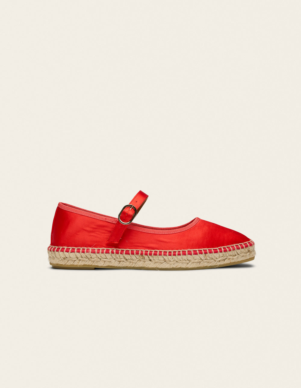 Espadrilles Bebi - Satin rouge