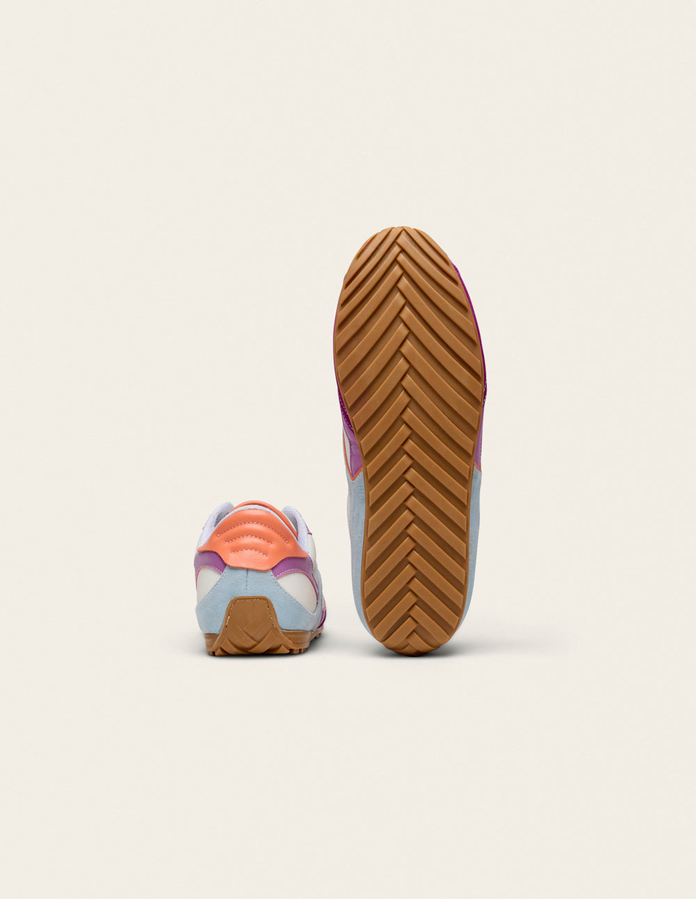 Chantua low-top trainers - Lilac turquoise orange