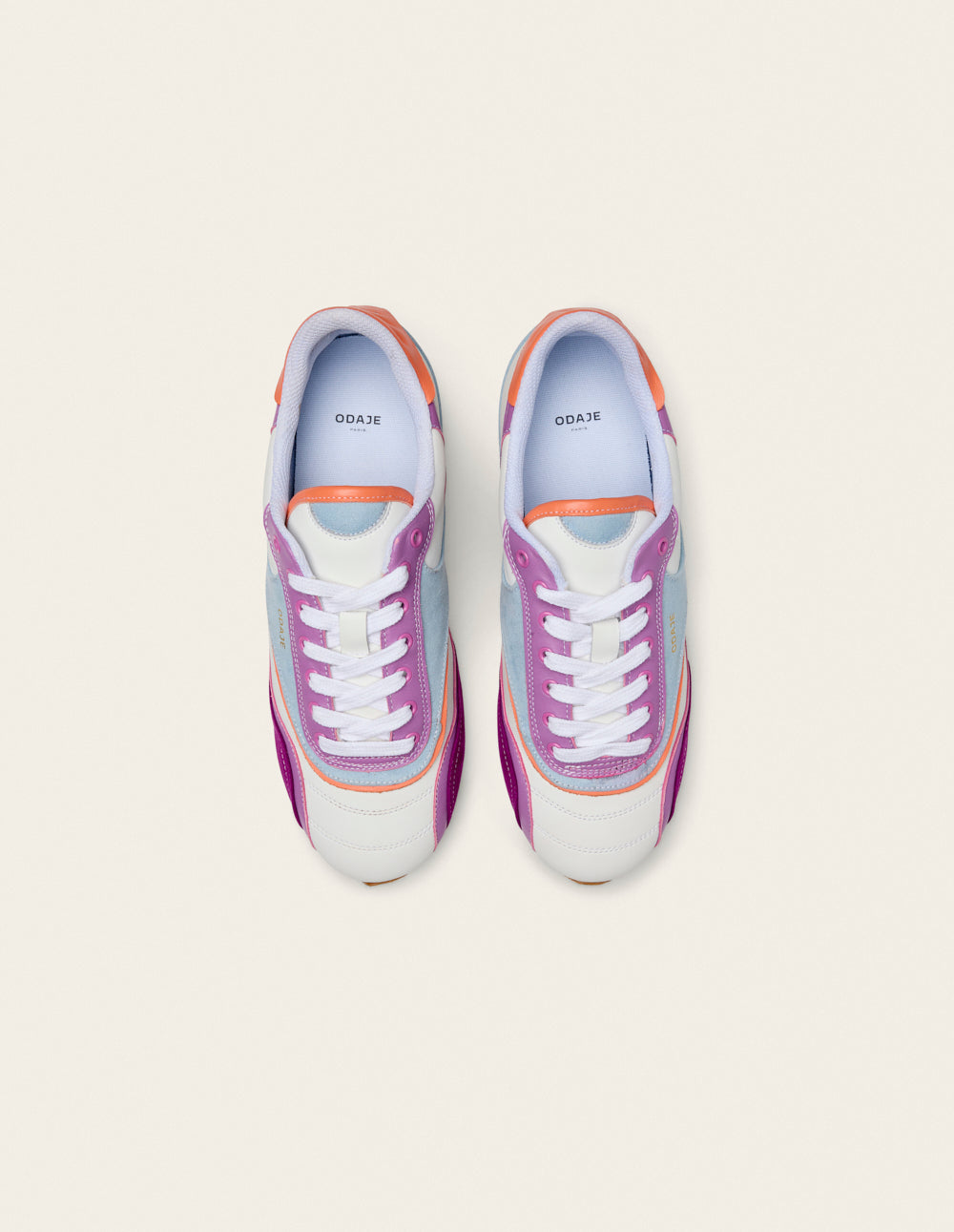 Chantua low-top trainers - Lilac turquoise orange
