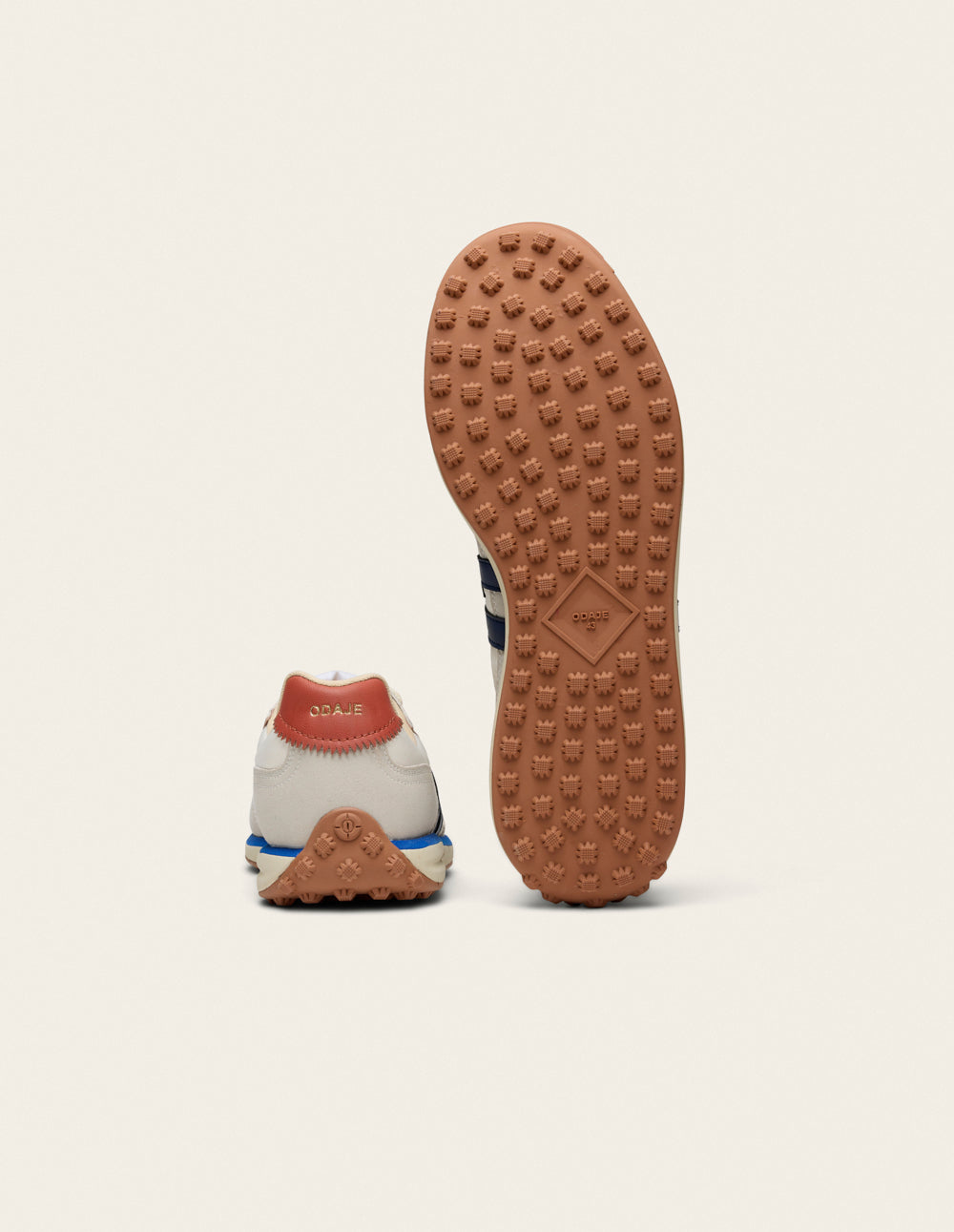 Baskets basses Crest - Beige écru brique