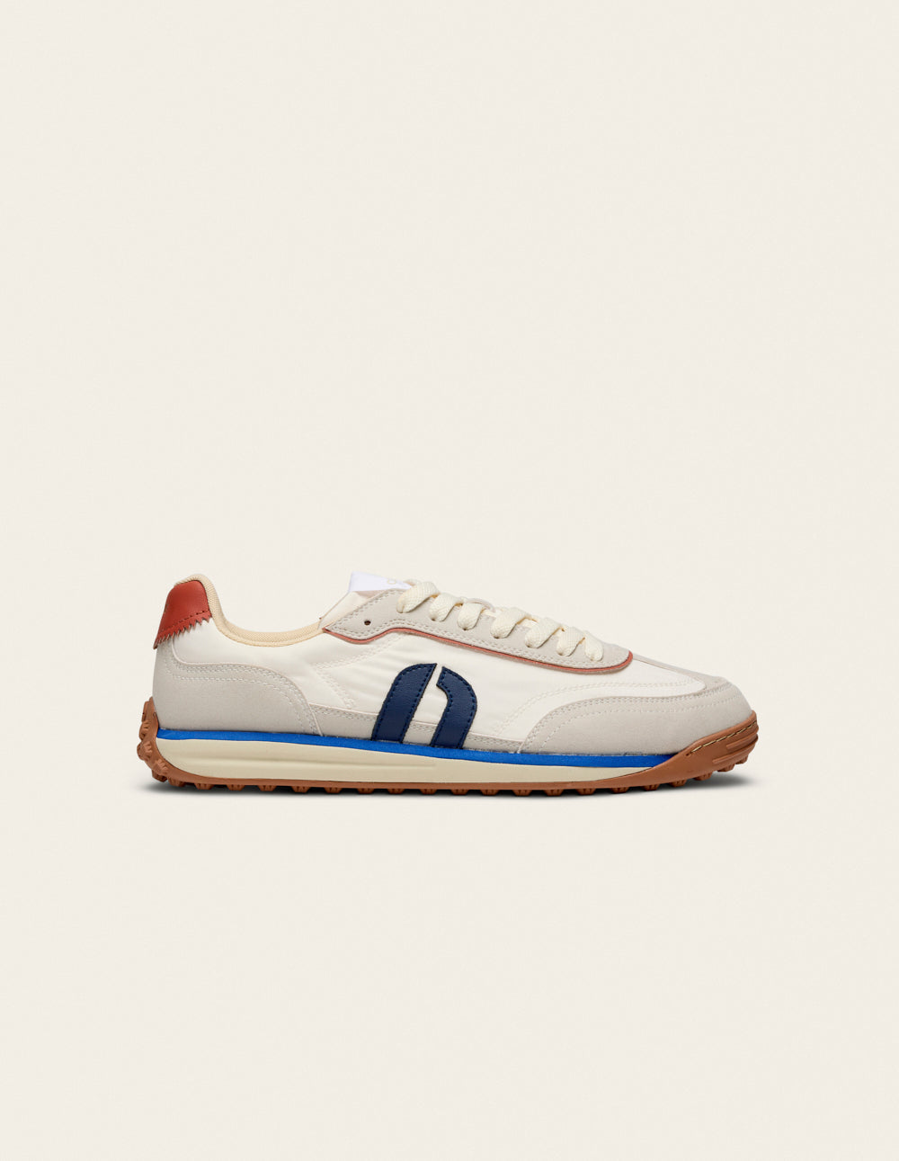 Baskets basses Crest - Beige écru brique