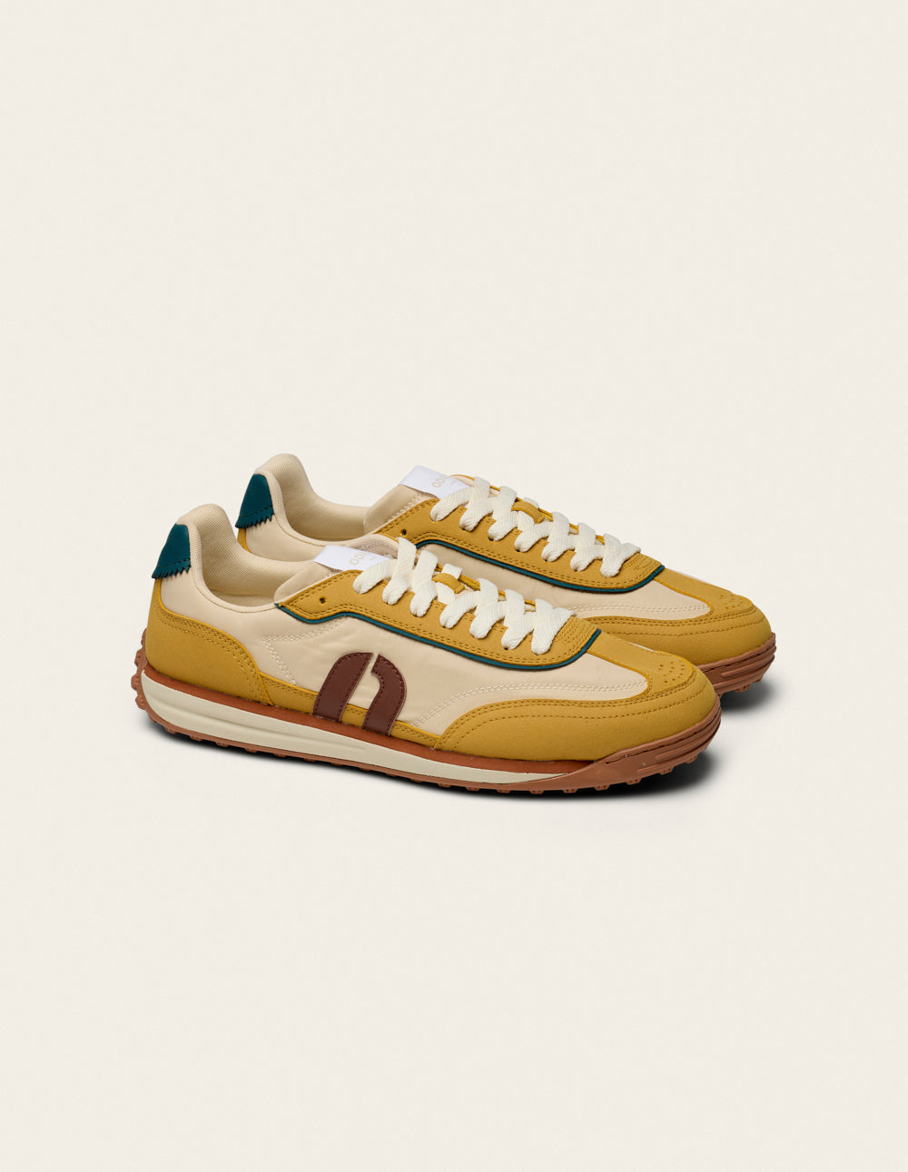 Baskets basses Crest - Camel beige marron