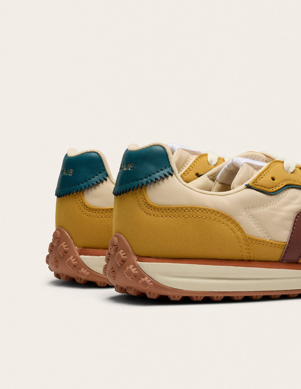 Baskets basses Crest - Camel beige marron