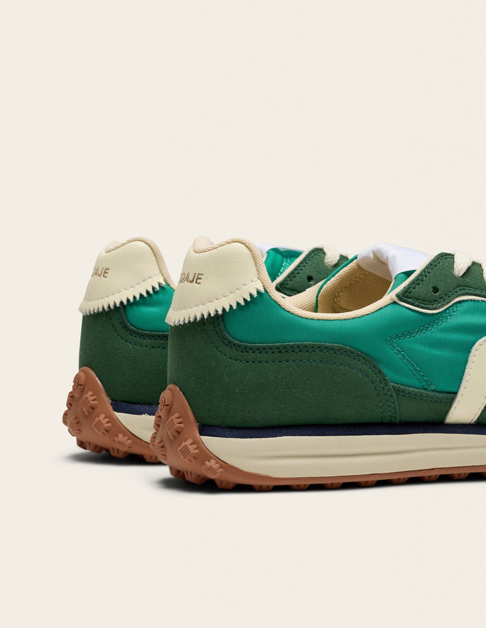 Crest low-top trainers - Khaki green ecru