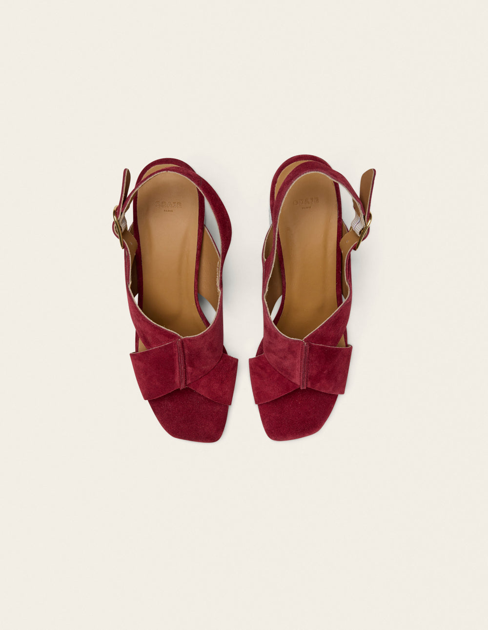 Dea heeled sandals - Purple suede