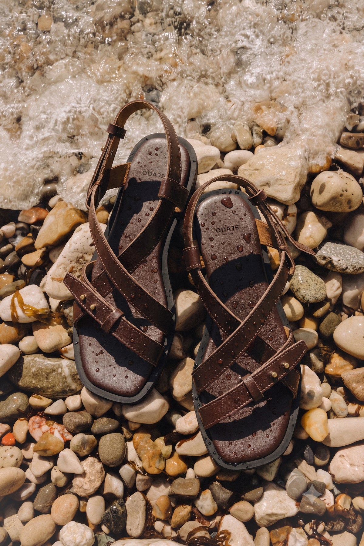 Sandales Dioni - Cuir chocolat