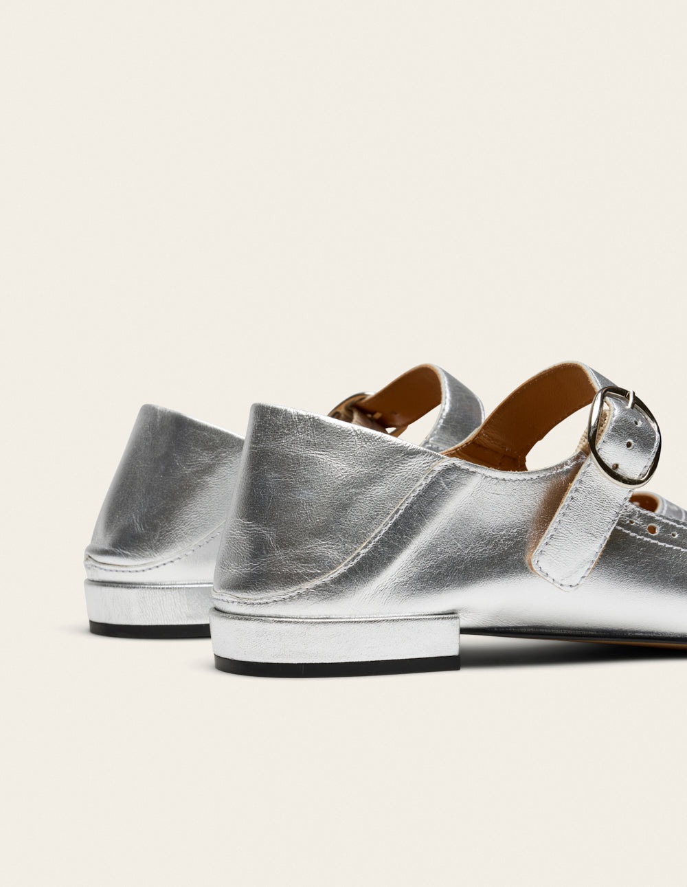 Lali ballet flats - Silver Leather
