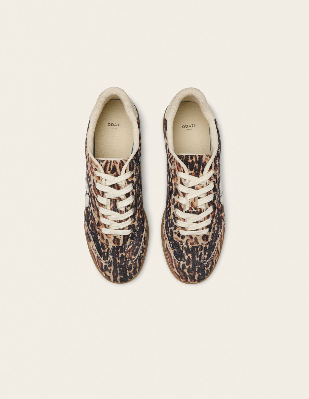 Lucia low-top trainers - Ecru Bengal