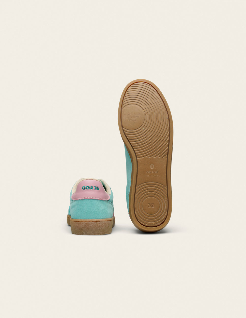 Baskets basses Lucia - Turquoise rose