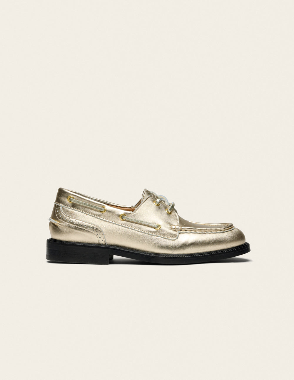 Niza Derbies - Gold Leather