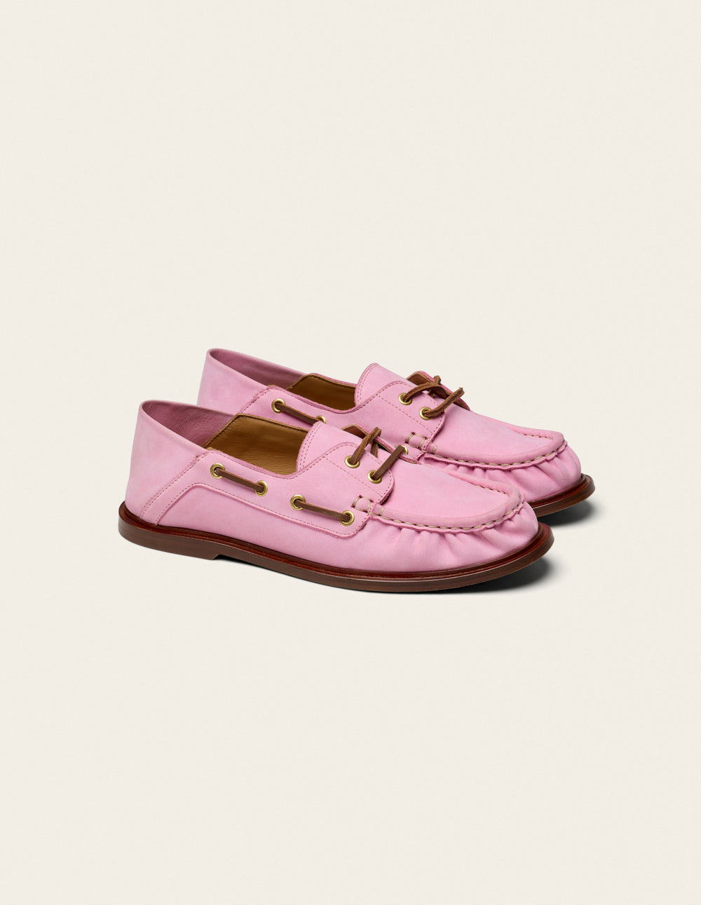 Ovel loafers - Pink nubuck