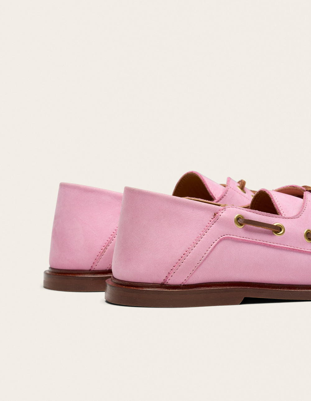 Ovel loafers - Pink nubuck