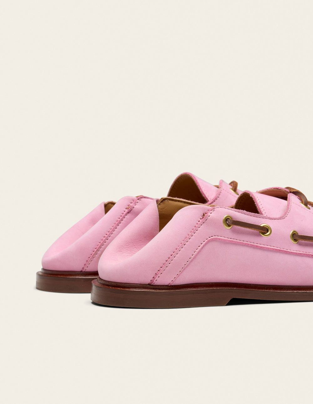 Ovel loafers - Pink nubuck