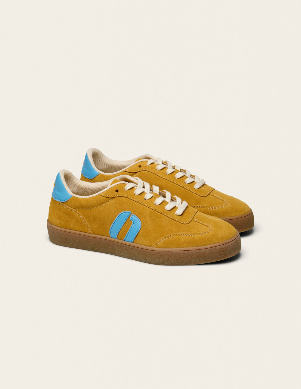 Baskets basses Pablo - Ocre turquoise