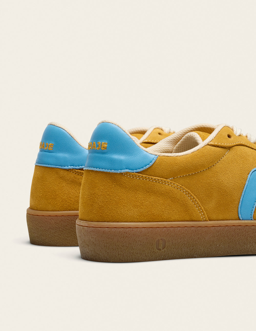 Baskets basses Pablo - Ocre turquoise