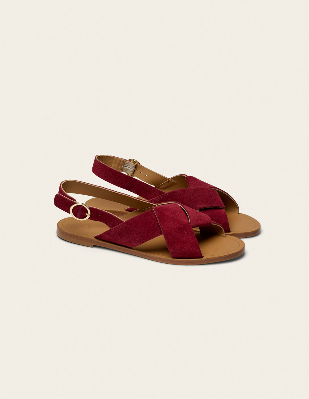 Paloma Sandals - Purple Suede