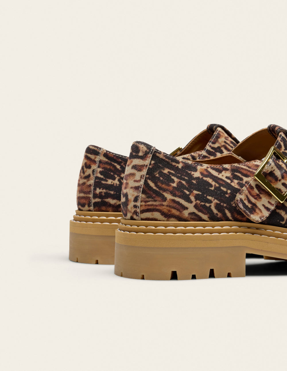 Openwork Roman Derbies - Bengal Suede