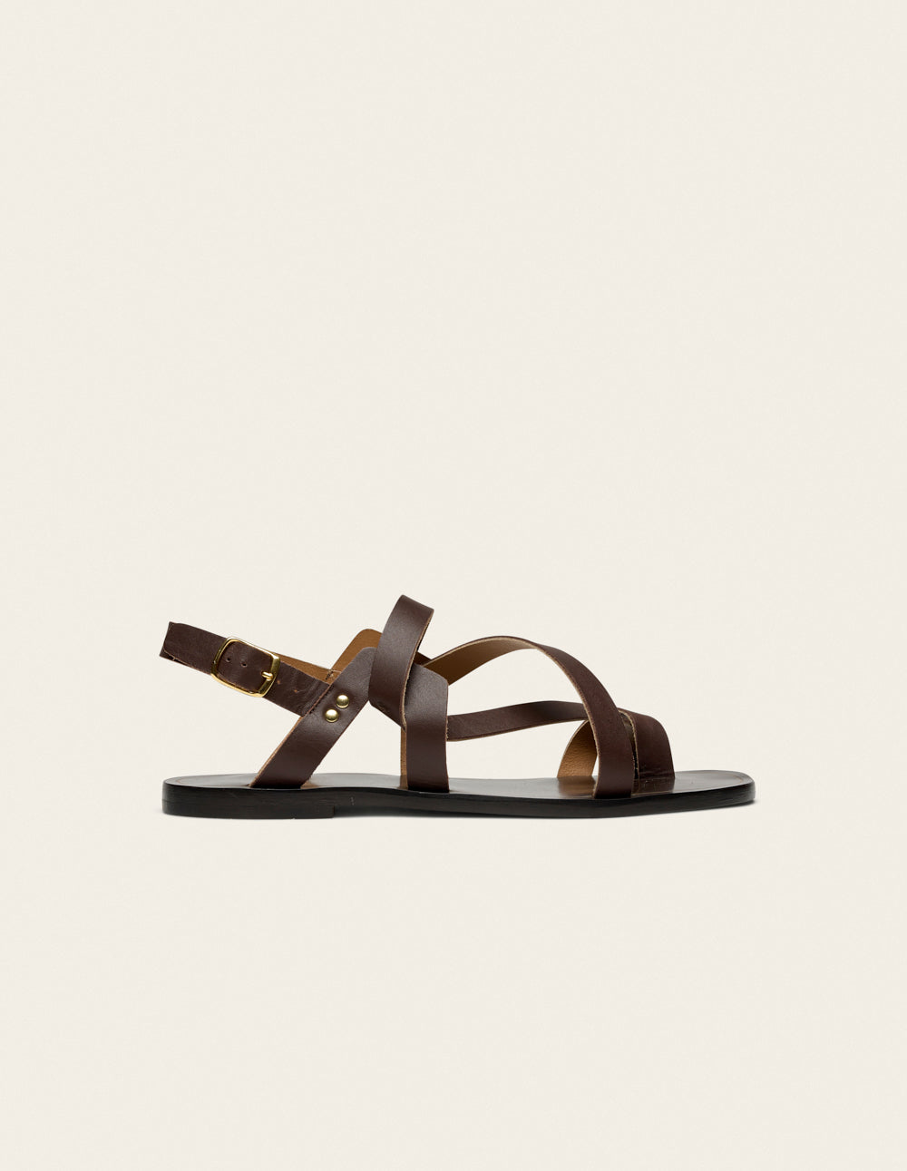 Siani sandals - Chocolate leather