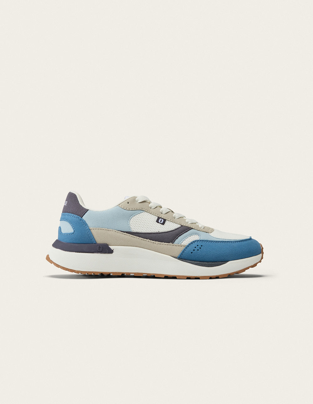 Anael low-top trainers - Blue white light grey