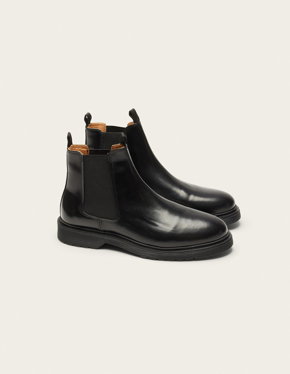 Boots Axel - Black box leather